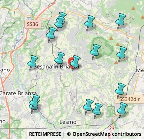 Mappa Via Giuseppe Garibaldi, 23880 Casatenovo LC, Italia (4.6275)