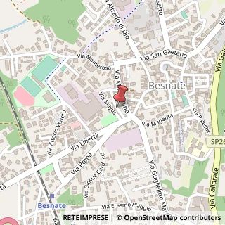 Mappa Via De Amicis Edmondo, 7, 21010 Besnate, Varese (Lombardia)