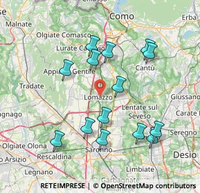 Mappa Pizzale IV Novembre, 22074 Lomazzo CO, Italia (7.49214)