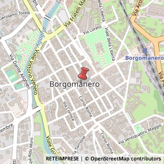 Mappa Corso Cavour,  24, 28021 Borgomanero, Novara (Piemonte)