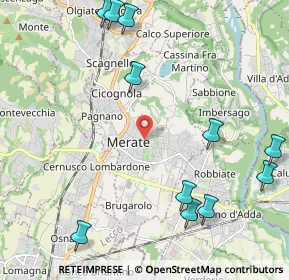 Mappa 23807 Merate LC, Italia (2.73273)