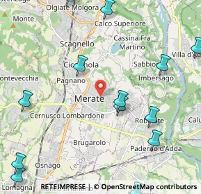 Mappa 23807 Merate LC, Italia (2.90154)