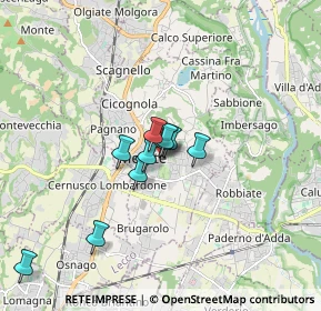Mappa 23807 Merate LC, Italia (1.50727)
