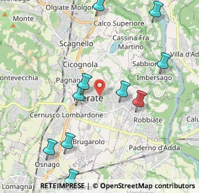 Mappa 23807 Merate LC, Italia (2.48273)