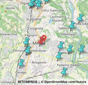 Mappa 23807 Merate LC, Italia (2.58176)