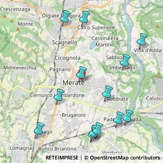 Mappa 23807 Merate LC, Italia (2.67385)