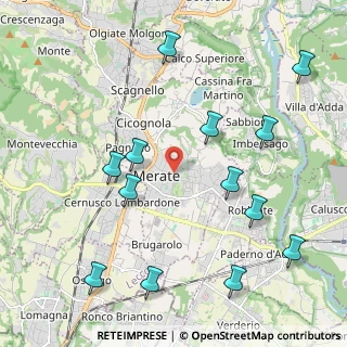 Mappa 23807 Merate LC, Italia (2.42923)