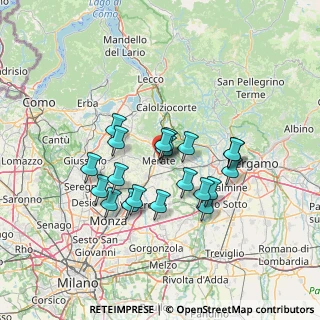 Mappa Via Baslini Carlo, 23807 Merate LC, Italia (11.5115)