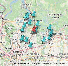 Mappa 23807 Merate LC, Italia (11.135)