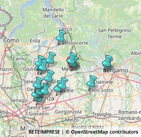 Mappa 23807 Merate LC, Italia (13.07474)