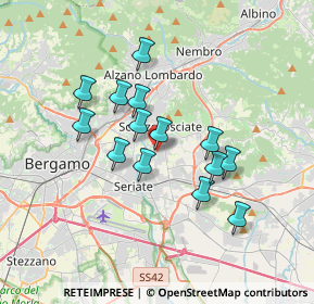 Mappa Via Donadoni, 24066 Pedrengo BG, Italia (2.91214)