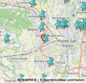 Mappa Via San Cassiano, 24030 Presezzo BG, Italia (2.96667)