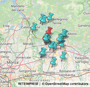 Mappa Via San Cassiano, 24030 Presezzo BG, Italia (9.22)