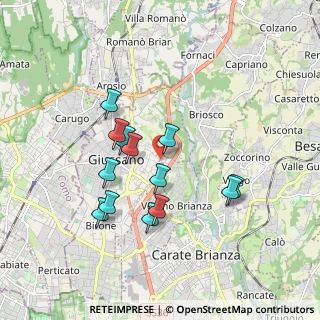 Mappa Via Paganella, 20843 Verano Brianza MB, Italia (1.59692)