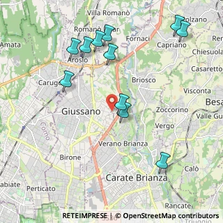 Mappa Via Paganella, 20843 Verano Brianza MB, Italia (2.24455)