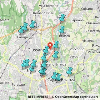 Mappa Via Paganella, 20843 Verano Brianza MB, Italia (2.1705)