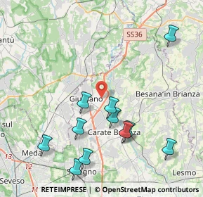 Mappa Via Paganella, 20843 Verano Brianza MB, Italia (4.46636)