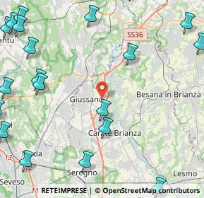Mappa Via Paganella, 20843 Verano Brianza MB, Italia (6.6715)