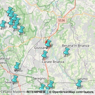 Mappa Via Paganella, 20843 Verano Brianza MB, Italia (6.89412)