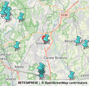 Mappa Via G. Oberdan, 20034 Giussano MB, Italia (6.37133)