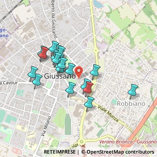 Mappa Via Damiano Chiesa, 20833 Giussano MB, Italia (0.397)
