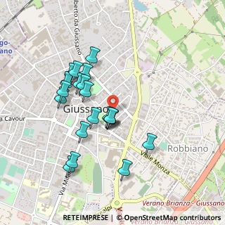 Mappa Via Damiano Chiesa, 20833 Giussano MB, Italia (0.4205)