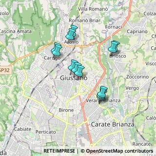 Mappa Via Damiano Chiesa, 20833 Giussano MB, Italia (1.49083)