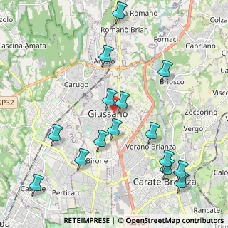 Mappa Via Damiano Chiesa, 20833 Giussano MB, Italia (2.32867)
