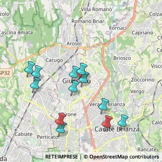 Mappa Via Damiano Chiesa, 20833 Giussano MB, Italia (2.0225)