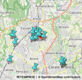 Mappa Via G. Oberdan, 20034 Giussano MB, Italia (1.82563)