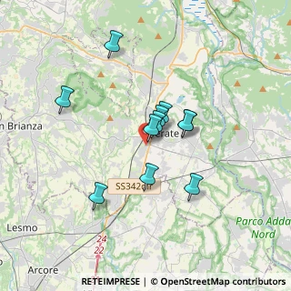 Mappa 23870 Cernusco Lombardone LC, Italia (2.70182)