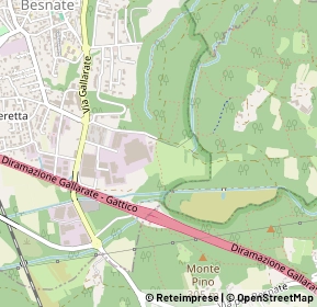 Mappa Via Monsignor S. A. Zocchetta, 21010 Besnate VA, Italia (0.38462)
