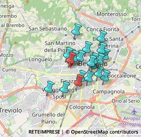 Mappa Via Carlo Goldoni, 24128 Bergamo BG, Italia (1.236)