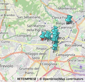 Mappa Via Carlo Goldoni, 24128 Bergamo BG, Italia (1.19833)