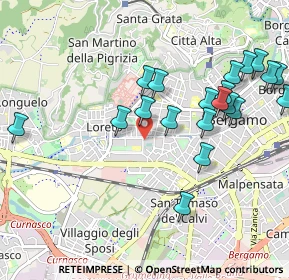 Mappa Via Carlo Goldoni, 24128 Bergamo BG, Italia (1.074)