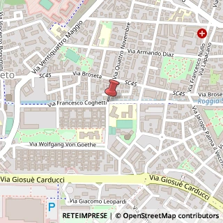 Mappa Via Francesco Coghetti, 5, 24128 Bergamo, Bergamo (Lombardia)