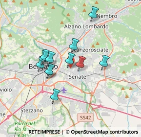 Mappa Via Pizzo di Redorta, 24125 Bergamo BG, Italia (2.84167)