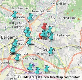 Mappa Via Pizzo di Redorta, 24125 Bergamo BG, Italia (2.00111)