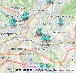 Mappa Via Pizzo di Redorta, 24125 Bergamo BG, Italia (2.44923)