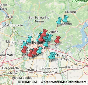 Mappa Via Pizzo di Redorta, 24125 Bergamo BG, Italia (9.7155)