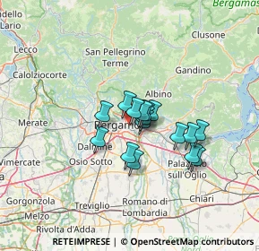 Mappa Via Pizzo di Redorta, 24125 Bergamo BG, Italia (8.69063)