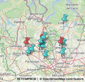 Mappa Via Monte Rosa, 22074 Lomazzo CO, Italia (10.91308)