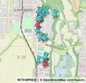Mappa Via Monte Rosa, 22074 Lomazzo CO, Italia (0.441)