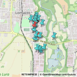 Mappa Via Monte Rosa, 22074 Lomazzo CO, Italia (0.35714)