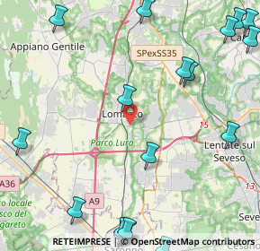 Mappa Via Monte Rosa, 22074 Lomazzo CO, Italia (6.4825)