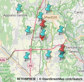 Mappa Via Monte Rosa, 22074 Lomazzo CO, Italia (3.70231)