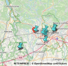 Mappa Via Alessandro Manzoni, 24030 Presezzo BG, Italia (7.22167)