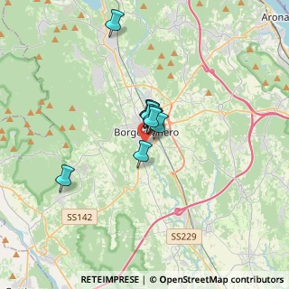 Mappa Via per Cureggio, 28021 Borgomanero NO, Italia (1.81818)