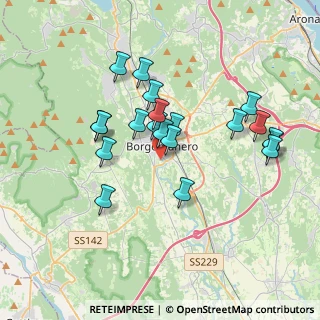 Mappa Via per Cureggio, 28021 Borgomanero NO, Italia (3.322)