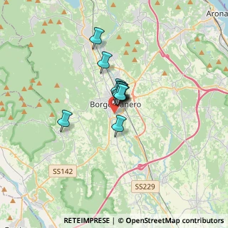 Mappa Via per Cureggio, 28021 Borgomanero NO, Italia (1.67583)